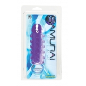 Закрытая фиолетовая насадка с пупырышками SAMURAI PENIS SLEEVE PURPLE - 14,5 см. - NMC - в Симферополе купить с доставкой