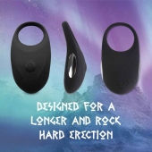 Черное эрекционное виброкольцо Thor Cockring - FeelzToys - в Симферополе купить с доставкой