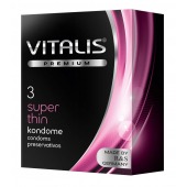 Ультратонкие презервативы VITALIS PREMIUM super thin - 3 шт. - Vitalis - купить с доставкой в Симферополе