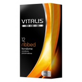 Ребристые презервативы VITALIS PREMIUM ribbed - 12 шт. - Vitalis - купить с доставкой в Симферополе