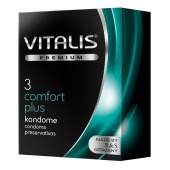 Контурные презервативы VITALIS PREMIUM comfort plus - 3 шт. - Vitalis - купить с доставкой в Симферополе