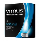 Классические презервативы VITALIS PREMIUM natural - 3 шт. - Vitalis - купить с доставкой в Симферополе