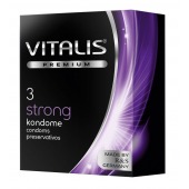 Презервативы с утолщенной стенкой VITALIS PREMIUM strong - 3 шт. - Vitalis - купить с доставкой в Симферополе