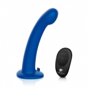 Синяя насадка Remote Control P-Spot G-Spot с черными трусиками - 20 см. - Pegasus - купить с доставкой в Симферополе