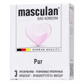 Супертонкие презервативы Masculan Pur - 3 шт. - Masculan - купить с доставкой в Симферополе