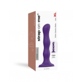 Фиолетовая насадка Strap-On-Me Dildo Geisha Balls size XL - Strap-on-me - купить с доставкой в Симферополе