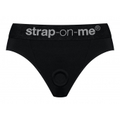 Черные трусики для насадок Heroine Lingerie Harness - size L - Strap-on-me - купить с доставкой в Симферополе