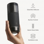 Черный мастурбатор с контролем всасывания Arcwave Pow Stroker - Arcwave - в Симферополе купить с доставкой