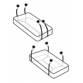 Фиксаторы для кровати WRAPAROUND MATTRESS RESTRAIN - Pipedream - купить с доставкой в Симферополе
