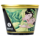 Массажная свеча Exotic Green Tea с ароматом зелёного чая - 170 мл. - Shunga - купить с доставкой в Симферополе