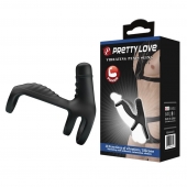 Черная вибронасадка на пенис Vibrating Penis Sling - Baile - в Симферополе купить с доставкой