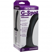 Черная изогнутая насадка Vac-U-Lock G-Spot - 16,5 см. - Doc Johnson - купить с доставкой в Симферополе