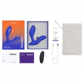 Синий анальный вибратор We-Vibe Vector+ - We-vibe - в Симферополе купить с доставкой