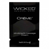 Крем для массажа и мастурбации Wicked Stroking and Massage Creme - 3 мл. - Wicked - купить с доставкой в Симферополе