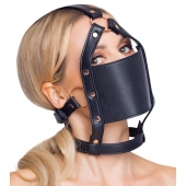 Черный намордник с кляпом-шаром Head Harness With A Gag - Orion - купить с доставкой в Симферополе