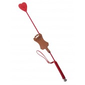 Стек с красным наконечником-сердечком - 70 см. - Sitabella - купить с доставкой в Симферополе