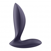 Фиолетовый анальный вибростимулятор Power Plug - Satisfyer - в Симферополе купить с доставкой