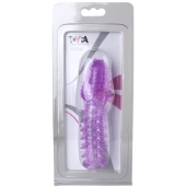 Фиолетовая насадка, удлиняющая половой член - 13,5 см. - Toyfa Basic - в Симферополе купить с доставкой