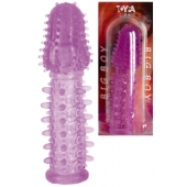 Фиолетовая насадка, удлиняющая половой член - 13,5 см. - Toyfa Basic - в Симферополе купить с доставкой