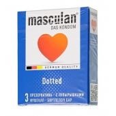 Презервативы с пупырышками Masculan Dotted - 3 шт. - Masculan - купить с доставкой в Симферополе