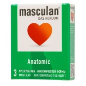 Презервативы анатомической формы Masculan Anatomic - 3 шт. - Masculan - купить с доставкой в Симферополе