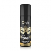 Съедобный гель Dual Vibe Pina Colada с эффектом вибрации и вкусом коктейля пина колада - 15 мл. - ORGIE - купить с доставкой в Симферополе
