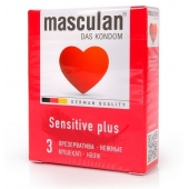 Презервативы Masculan Sensitive plus - 3 шт. - Masculan - купить с доставкой в Симферополе