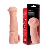 Телесная фантазийная насадка на член Cock Sleeve Size L - KOKOS - в Симферополе купить с доставкой