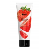 Лубрикант на водной основе OYO Aroma Gel Strawberry с ароматом клубники - 75 мл. - OYO - купить с доставкой в Симферополе