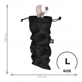 Черный мешочек для хранения игрушек Treasure Bag L - Satisfyer - купить с доставкой в Симферополе