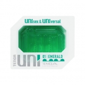 Зеленый мастурбатор-стимулятор Tenga Uni Emerald - Tenga - в Симферополе купить с доставкой