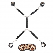 Леопардовая фиксация на матрас для рук и ног Classic Bedspreader - Lux Fetish - купить с доставкой в Симферополе