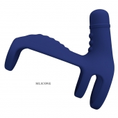 Синяя вибронасадка на пенис Vibrating Penis Sling - Baile - в Симферополе купить с доставкой