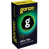 Прозрачные ультратонкие презервативы Ganzo Ultra thin - 15 шт. - Ganzo - купить с доставкой в Симферополе