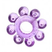 Мягкая фиолетовая гелевая насадка - Toyfa Basic - в Симферополе купить с доставкой