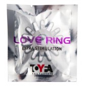 Прозрачное гелевое эрекционное кольцо с шипиками - Toyfa Basic - в Симферополе купить с доставкой