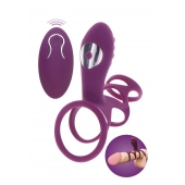Фиолетовая эрекционная вибронасадка Halo Halo C-Ring Sleeve - Toy Joy - в Симферополе купить с доставкой