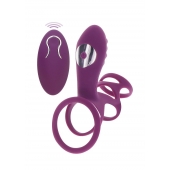 Фиолетовая эрекционная вибронасадка Halo Halo C-Ring Sleeve - Toy Joy - в Симферополе купить с доставкой