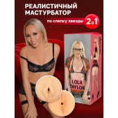 Двусторонний мастурбатор Lola Taylor - 22 см. - ФлешНаш - в Симферополе купить с доставкой