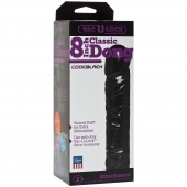 Насадка-фаллоимитатор Vac-U-Lock CodeBlack 8 Inch Classic Dong - 19,3 см. - Doc Johnson - купить с доставкой в Симферополе