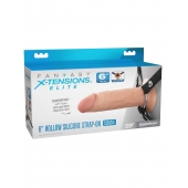 Полый страпон на ремнях 6’’ Hollow Silicone Strap-on - Pipedream - купить с доставкой в Симферополе