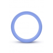 Голубое люминесцентное кольцо Silicone Glo Cock Ring - Blush Novelties - в Симферополе купить с доставкой