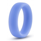 Голубое люминесцентное кольцо Silicone Glo Cock Ring - Blush Novelties - в Симферополе купить с доставкой