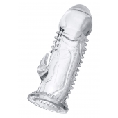 Прозрачная насадка на пенис с шипиками и коготком - 13,5 см. - A-toys - в Симферополе купить с доставкой