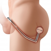 Кольцо на пенис с анальным стимулятором Stainless Steel Anal Hook   Cock Ring - BlueLine - в Симферополе купить с доставкой