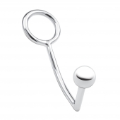 Кольцо на пенис с анальным стимулятором Stainless Steel Anal Hook   Cock Ring - BlueLine - в Симферополе купить с доставкой