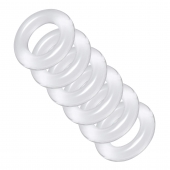 Комплект из 6 прозрачных эрекционных колец Ring Master Custom Ball Stretcher Kit - XR Brands - в Симферополе купить с доставкой