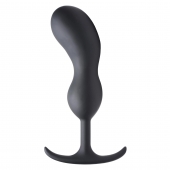 Черный массажер простаты с утяжелителями Premium Silicone Weighted Prostate Plug XL - 20,8 см. - XR Brands - в Симферополе купить с доставкой