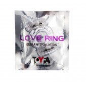 Прозрачное виброкольцо с двумя вибропульками - Toyfa Basic - в Симферополе купить с доставкой