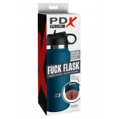 Смуглый мастурбатор-вагина в синей колбе F*ck Flask - Pipedream - в Симферополе купить с доставкой